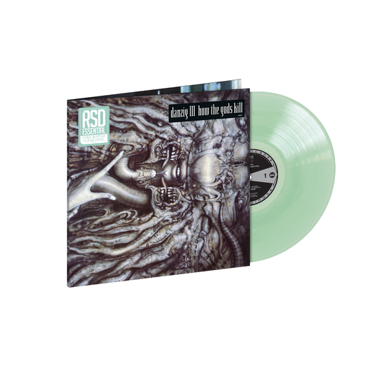 the album cover for Danzig - III - How The Gods Kill [RSD Essential - Coke Bottle Clear]