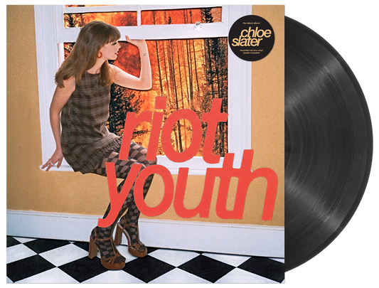 the album cover for Chloe Slater - Riot Youth [Recycled Eco Black with Maxi Poster]