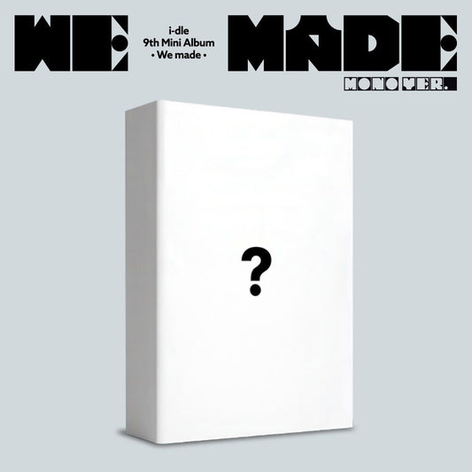 the album cover for I-Dle - We made [Mono ver.]