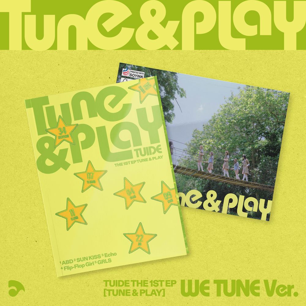 the album cover for TUIDE - The 1st EP 'TUNE & PLAY' [WE TUNE Ver.]