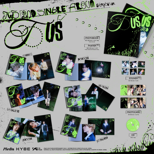 the album cover for TWS - TWS 2nd Single Album 'TO US' [Everglow Ver.]
