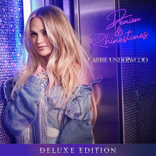the album cover for Carrie Underwood - Denim & Rhinestones [Deluxe Edition]
