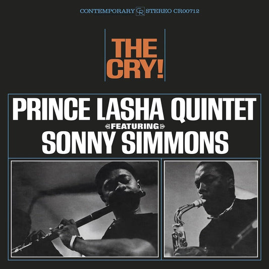 the album cover for Prince Lasha Quintet - The Cry! [Contemporary Records Acoustic Sounds Series LP]