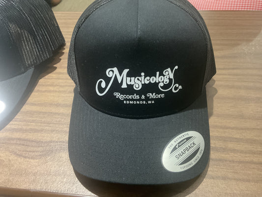 Musicology logo trucker hats