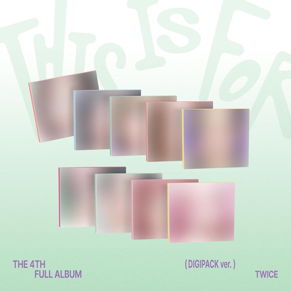 the album cover for TWICE - This Is For [Digipack Ver.] (Post) (Stic) (Phob)