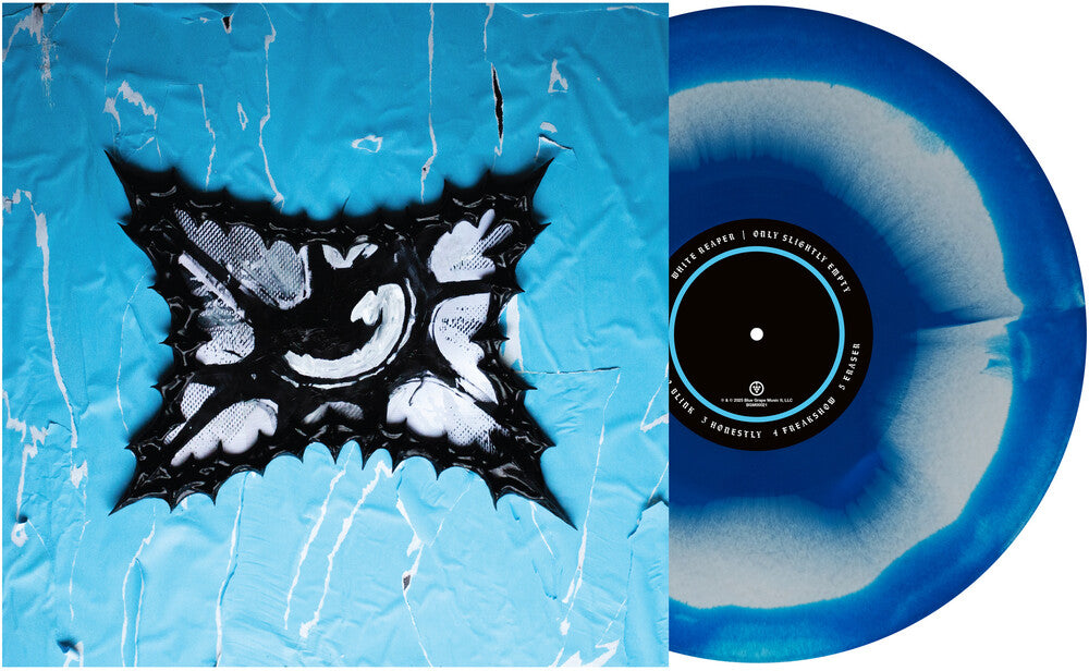 the album cover for White Reaper - Only Slightly Empty [Indie Exclusive White & Blue LP]