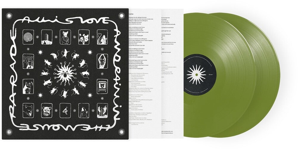 the album cover for Of Monsters & Men - All Is Love & Pain In The Mouse Parade [Indie Exclusive 2xLP Olive Vinyl]