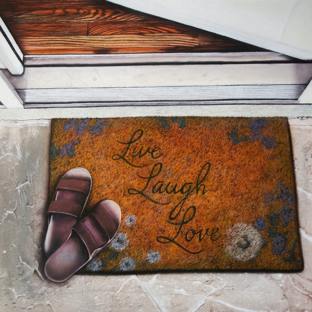 the album cover for Earl Sweatshirt - Live Laugh Love [Indie Exclusive Black & Orange Crush Vinyl]