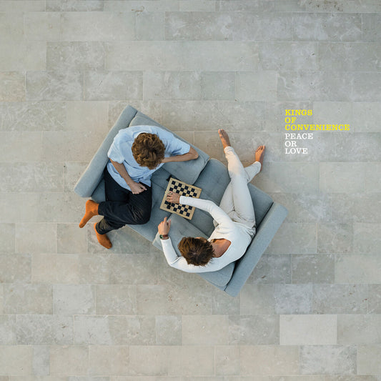 the album cover for Kings Of Convenience - Peace Or Love [Reissue]