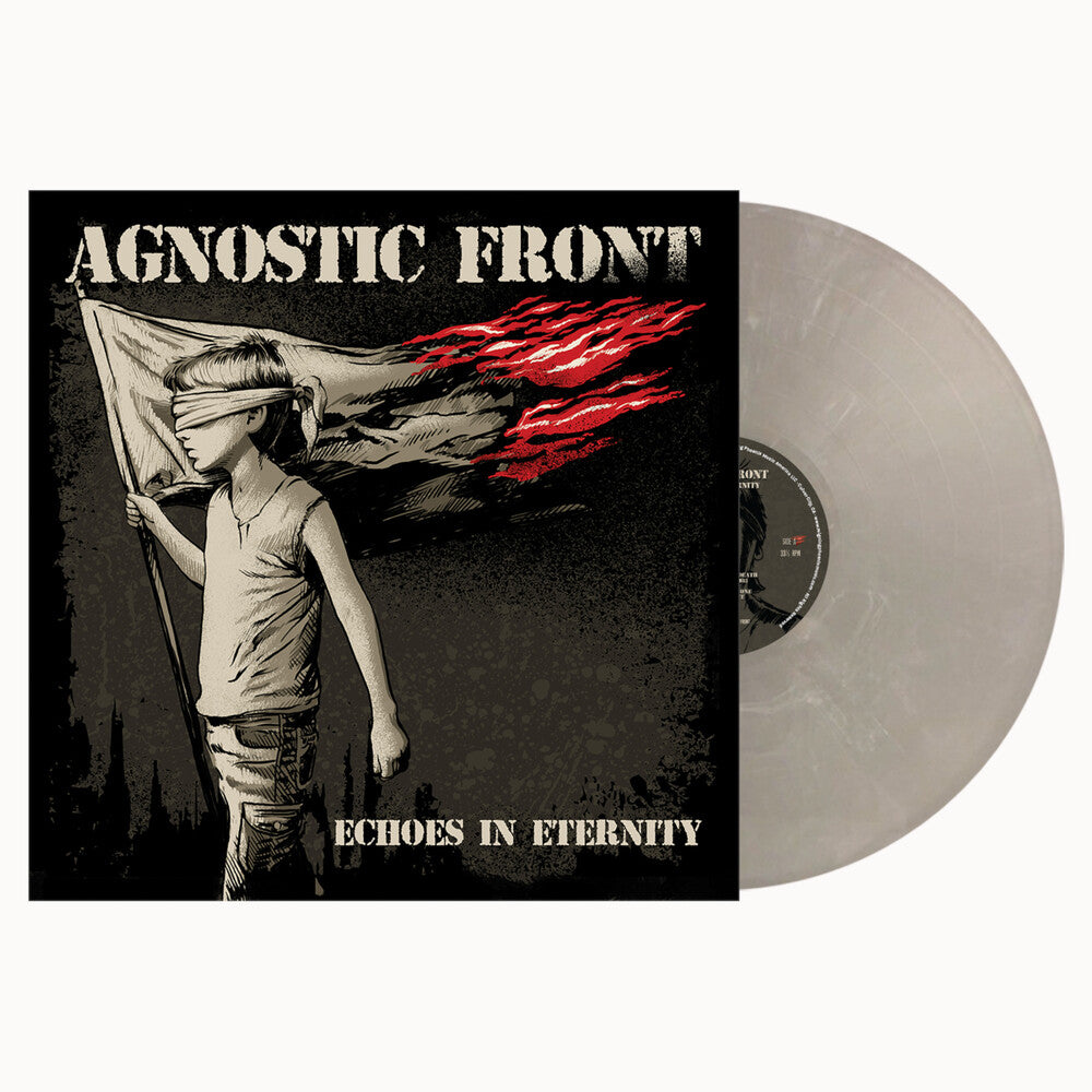 the album cover for Agnostic Front - Echoes Of Eternity [Indie Exclusive Silver Streak LP]