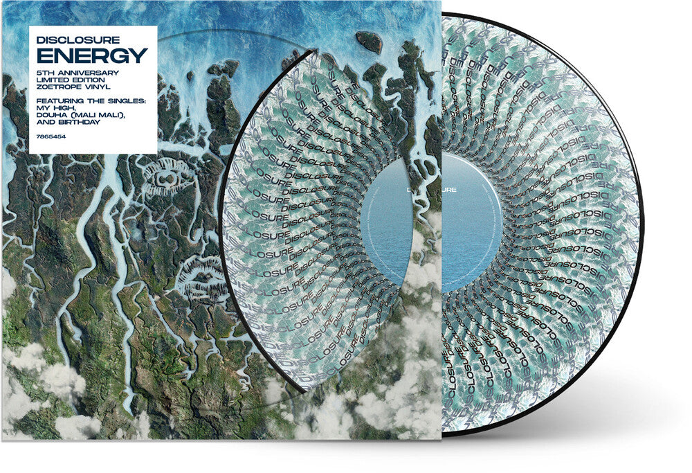 the album cover for Disclosure - Energy - 5th Anniversary Edition [Zoetrope]