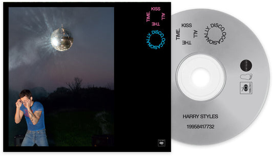 the album cover for Harry Styles - Kiss All The Time. Disco, Occasionally.