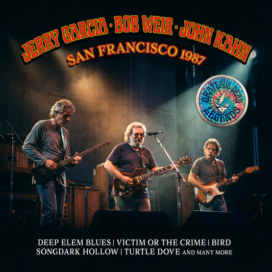 the album cover for Jerry Garcia  / Weir,Bob / Kahn,John - San Francisco 1987