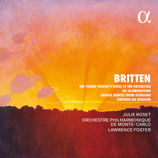 the album cover for Julie Roset - Britten