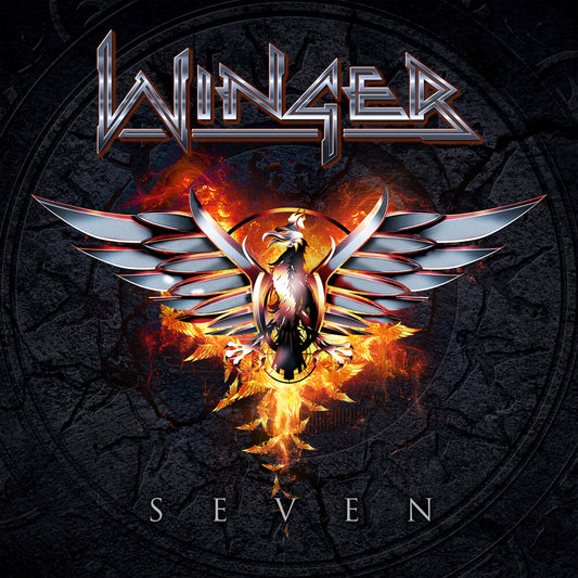 the album cover for Winger - Seven [Orange Marble]