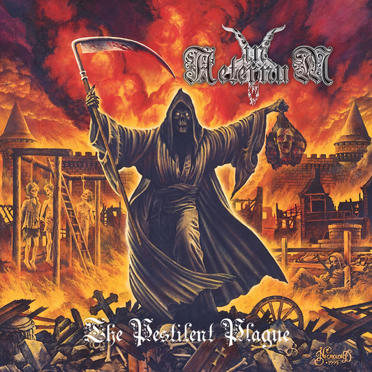 the album cover for In Aeternum - Pestilent Plague [Clear Vinyl] (Red)