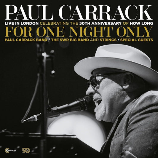 the album cover for Paul Carrack - For One Night Only - Live In London (Uk)