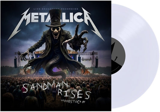 the album cover for Metallica - Sandman Rises [Indie Exclusive] [Colored Vinyl] [Limited Edition] [Indie Exclusive]