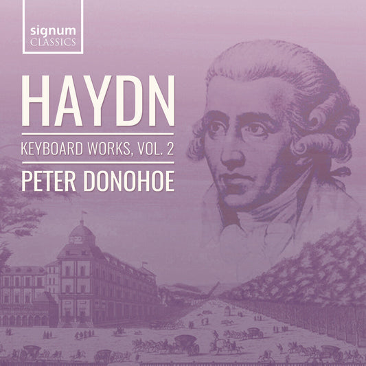 the album cover for Peter Donohoe - Haydn: Keyboard Works Vol. 2