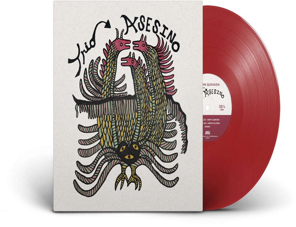 the album cover for Adrian Quesada - Trio Asesino [Colored Vinyl] (Red)