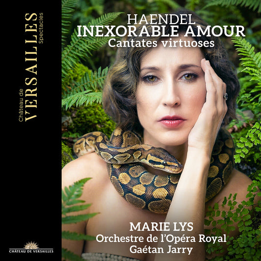 the album cover for Marie Lys - Handel: Inexorable Amour - Cantates Virtuoses