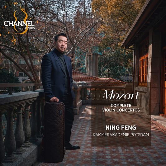 the album cover for Ning Feng - Mozart: Complete Violin Cons