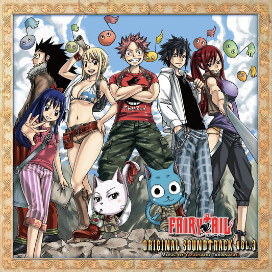 the album cover for Fairy Tail Vol.3 - O.S.T. (Colv) (Ylw) (Aniv) - Fairy Tail Vol.3 - O.S.T. [Colored Vinyl] (Ylw) (Aniv)