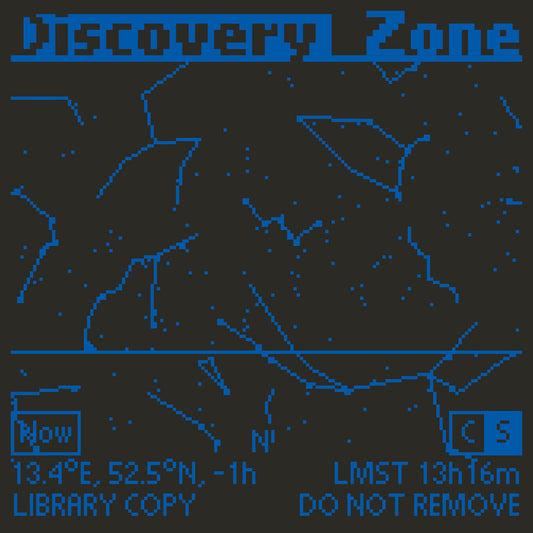 the album cover for Discovery Zone - Library Copy Do Not Remove [Colored Vinyl] (Purp)