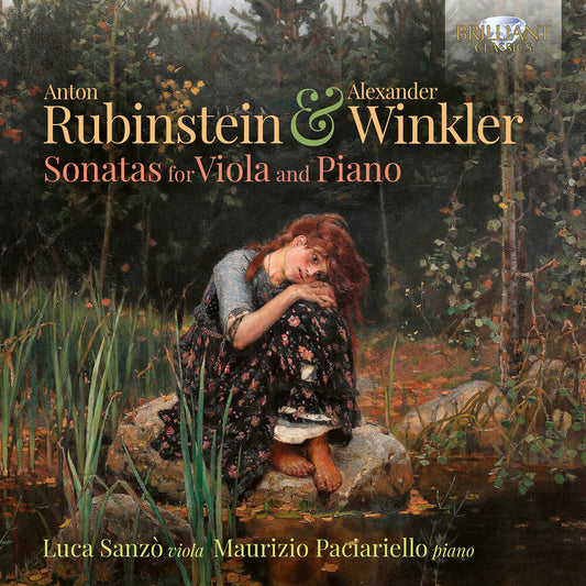 the album cover for Luca Sanzo - Rubinstein & Winkler: Sons For Viola & Piano