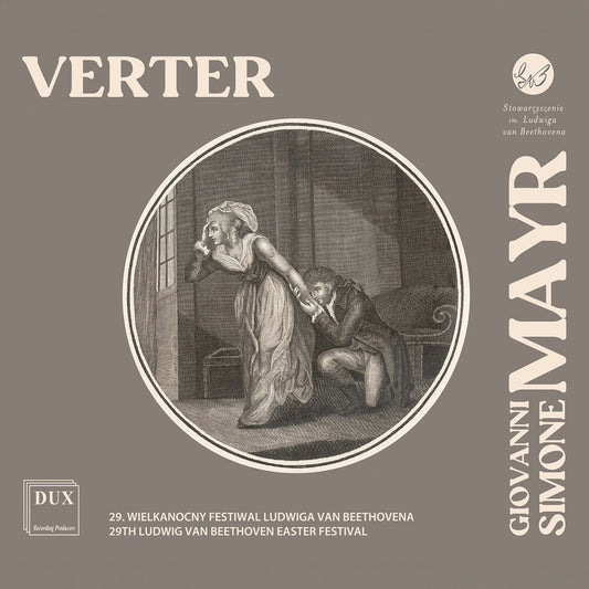 the album cover for Poznan Philharmonic Orchestra - Giovanni Simone Mayr: Verter