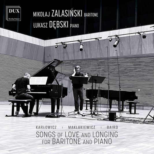 the album cover for Mikolaj Zalasinski - Karlowicz Maklakiewicz Baird: Songs Of Love