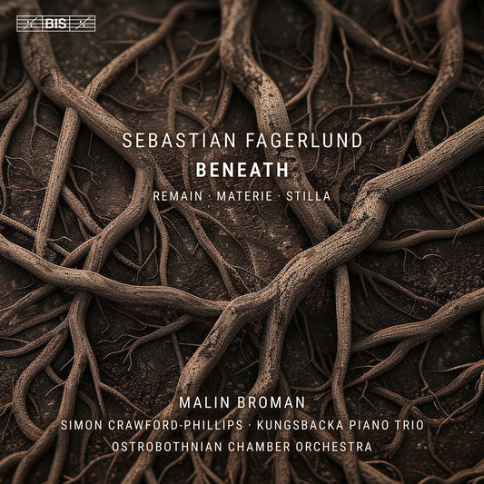 the album cover for Malin Broman - Sebastian Fagerlund: Beneath