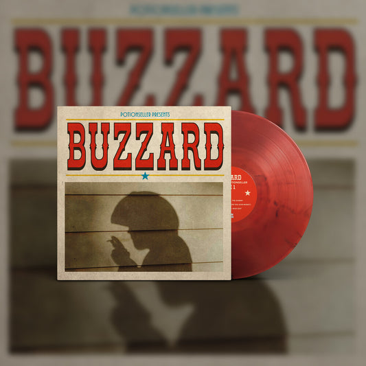 the album cover for Potionseller - Buzzard [Colored Vinyl] (Red) (Smok)
