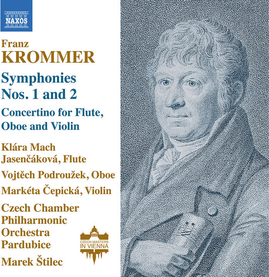 the album cover for Klara Jasencakova  Mach - Krommer: Symphonies Nos. 1-2