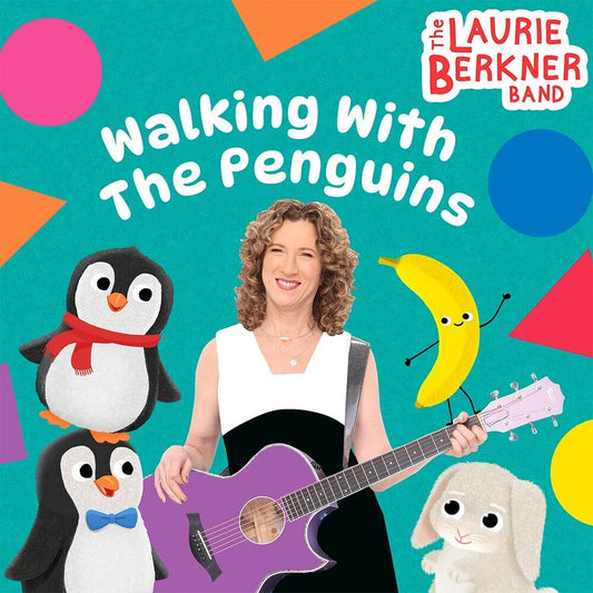 the album cover for Laurie Band Berkner - Walking With the Penguins