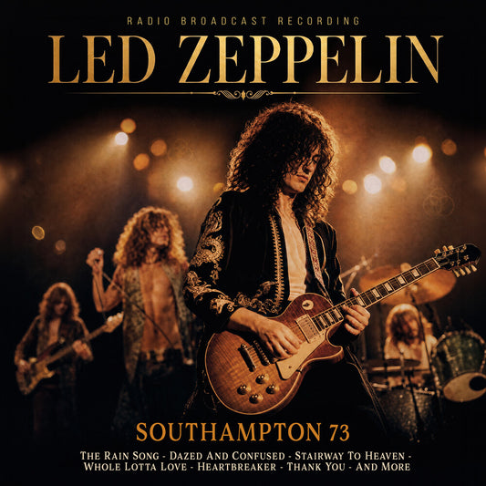 the album cover for Led Zeppelin - Southampton 73