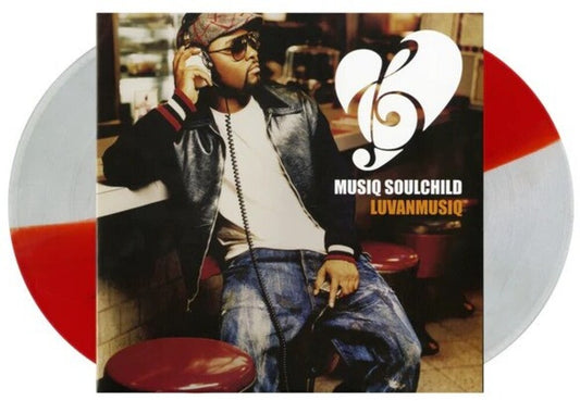 the album cover for Musiq Soulchild - Luvanmusiq (split Red & Clear Sparkled Vinyl/2lp)
