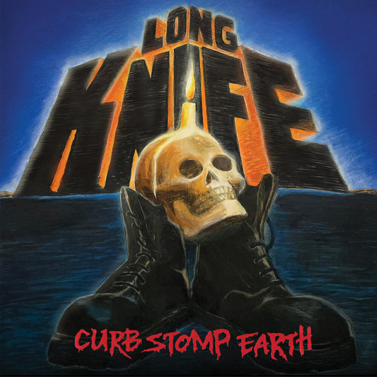 the album cover for Long Knife - Curb Stomp Earth