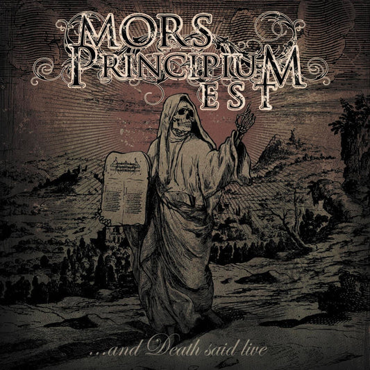 the album cover for Mors Principium Est - And Death Said Live