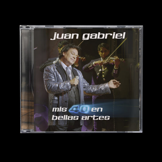 the album cover for Juan Gabriel - Mis 40 En Bellas Artes (En Vivo Desde Bellas)