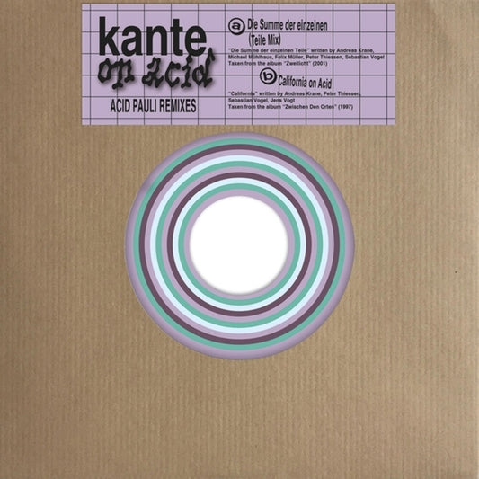 the album cover for Kante - Kante on Acid (acid Pauli Remixes)