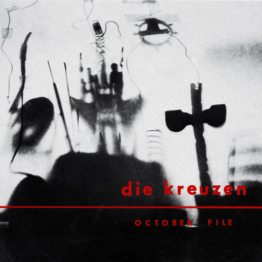 the album cover for Die Kreuzen - October File - Clear/Red/Black (Blk) [Clear Vinyl] (Red)