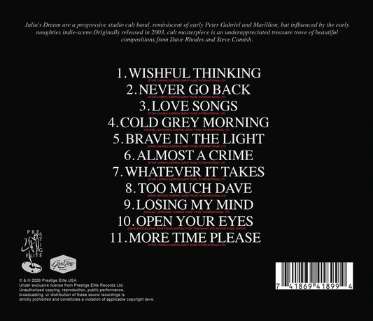 the album cover for Julia's Dream - Hindsight