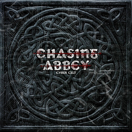 the album cover for Chasing Abbey - Cyber Celt - Green & Black Marbled Vinyl (Blk)