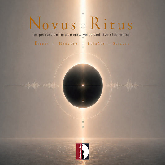 the album cover for Antonino Errera - Novus Ritus