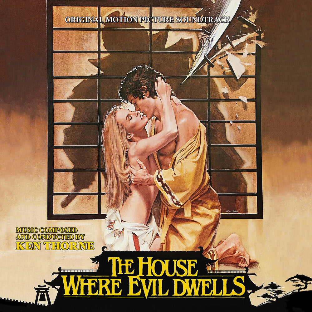 the album cover for Ken Thorne - House Where Evil Dwells - O.S.T.