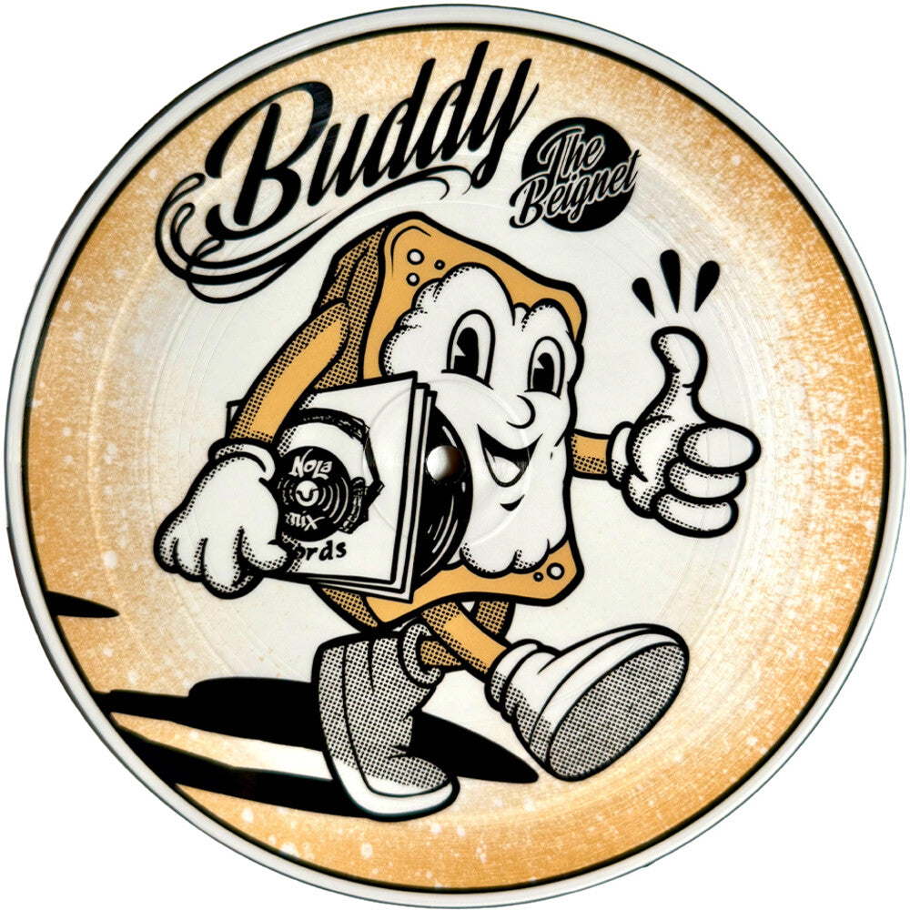 the album cover for Buddy The Beignet - Beats & Beignets Vol. 1 [7" Picture Disc Vinyl]