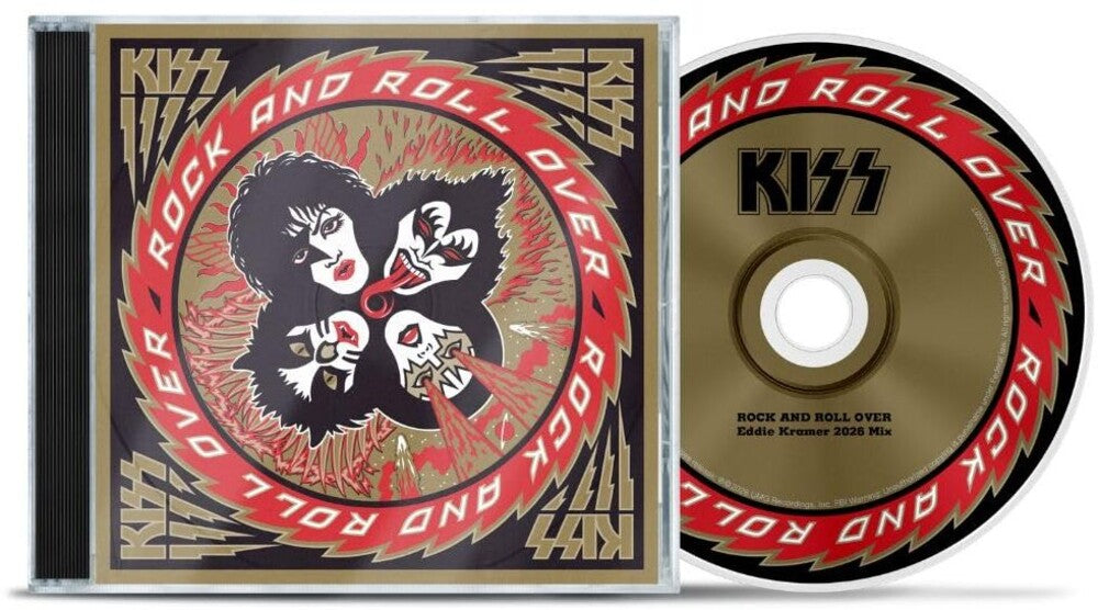the album cover for KISS - Rock And Roll Over (Eddie Kramer 2026 Mix)