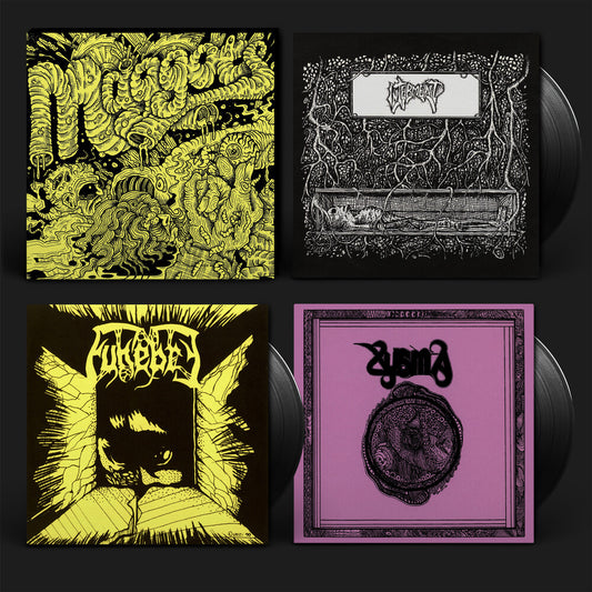 the album cover for Xysma - Maggots: Original Artyfacts From the First Finnish Death Metal Era Part Ii (3-7inch)