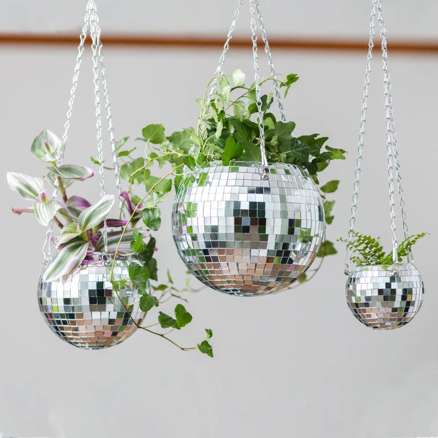 Disco Ball Hanging Planter (4 in)